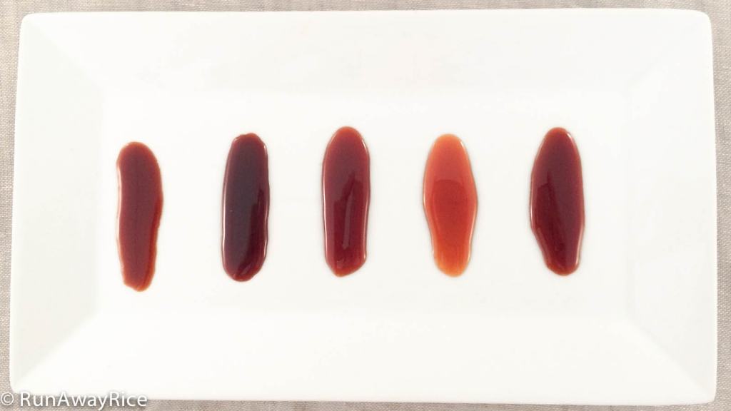 A look at these samples of Caramel Sauce will let you know if you've cooked the Caramel Sauce properly. | recipe from runawayrice.com