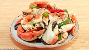 Delicious and succulent crab legs and claws stir-fried in a spicy and savory Asian sauce.