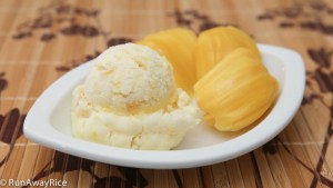 Homemade Jackfruit Ice Cream --use fresh, frozen or canned jackfruit to make the ice cream. It all works to make this easy and delicious treat.