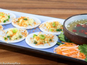 Savory Steamed Rice Cakes (Banh Beo) - a delicoius savory treat! | recipe from runawayrice.com