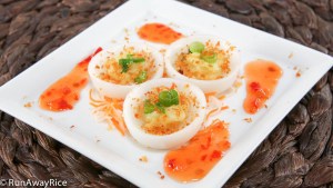 Savory Steamed Rice Cakes (Banh Beo) | recipe from runawayrice.com