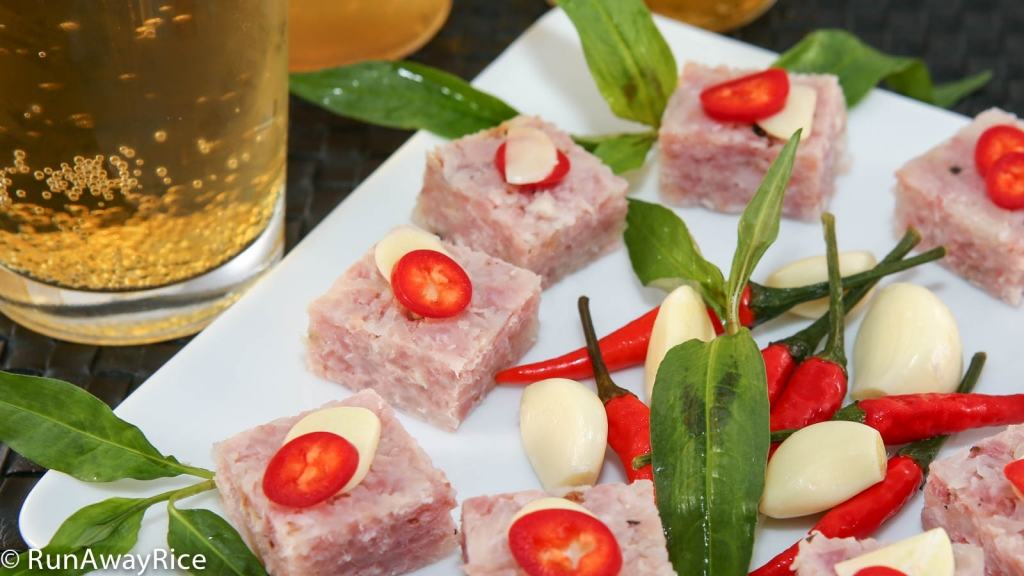 Cured Pork enjoyed with your favorite adult beverage! | recipe from runawayrice.com