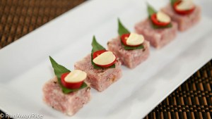 This unique dish is typically made with raw pork which is then fermented. In this recipe shortcut, we use cooked ham. | recipe from runawayrice.com