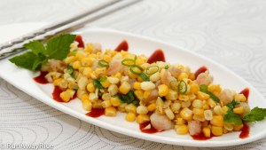 Summer Corn and Fresh Shrimp Saute (Bap Xao Tom) - Summer's best flavors in this simple recipe! | runawayrice.com