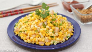 Scrumptious Summer Corn and Fresh Shrimp (Bap Xao Tom) - All of summer's best flavors in this quick and easy recipe! | runawayrice.com