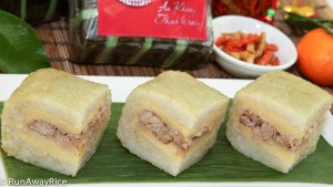 Square Sticky Rice and Mung Bean Cakes (Banh Chung) - Amazing when made at home! | recipe from runawayrice.com