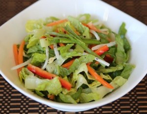 Clean and Lean Salad with Honey Lemongrass Dressing | recipe from runawayrice.com