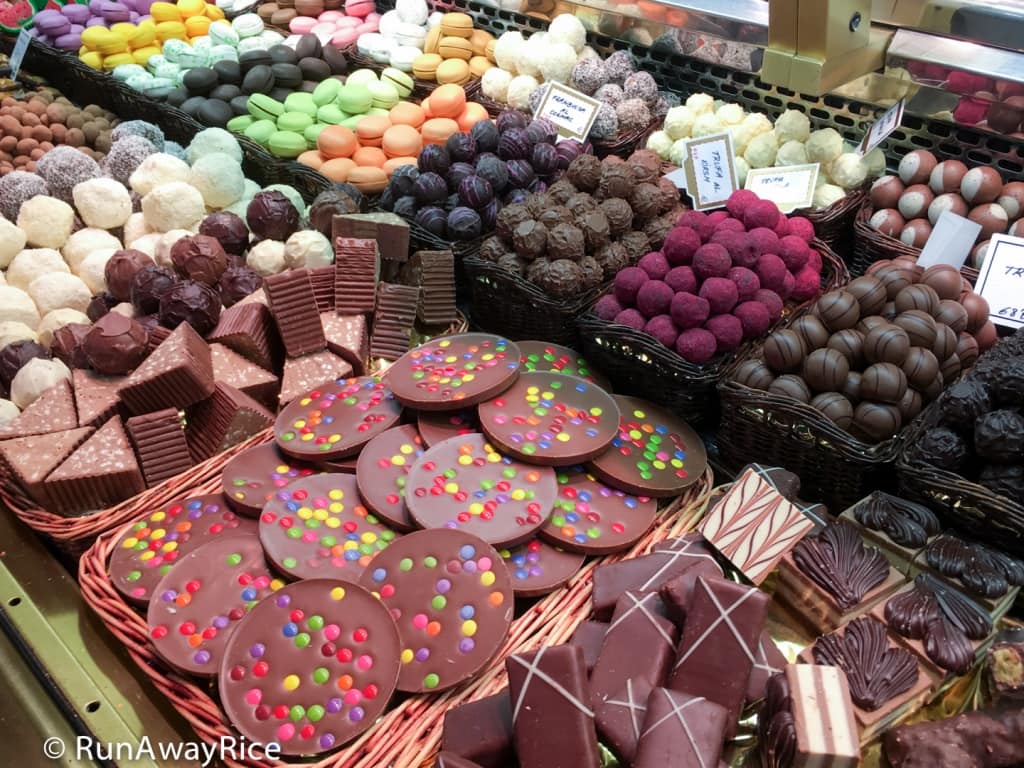 Candy and Chocolates at La Boqueria Market | runawayrice.com