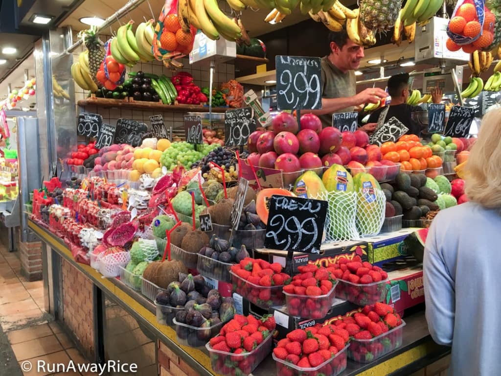 Fresh Fruit at La Boqueria Market | runawayrice.com