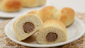 Sausage Stuffed Sweet Bread | recipe from runawayrice.com