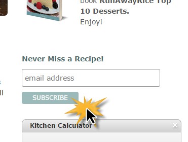 New Website Features - Join the RunAwayRice email list for new recipes and more! | runawayrice.com