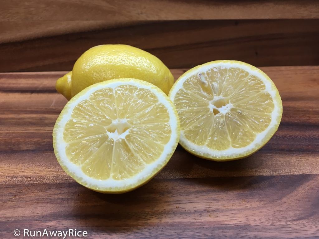 fresh lemons cut in half | runawayrice.com