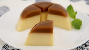 Coffee Flan Agar Jelly (Thach Flan Ca Phe) - deliciously refreshing chilled dessert! | recipe from runawayrice.com