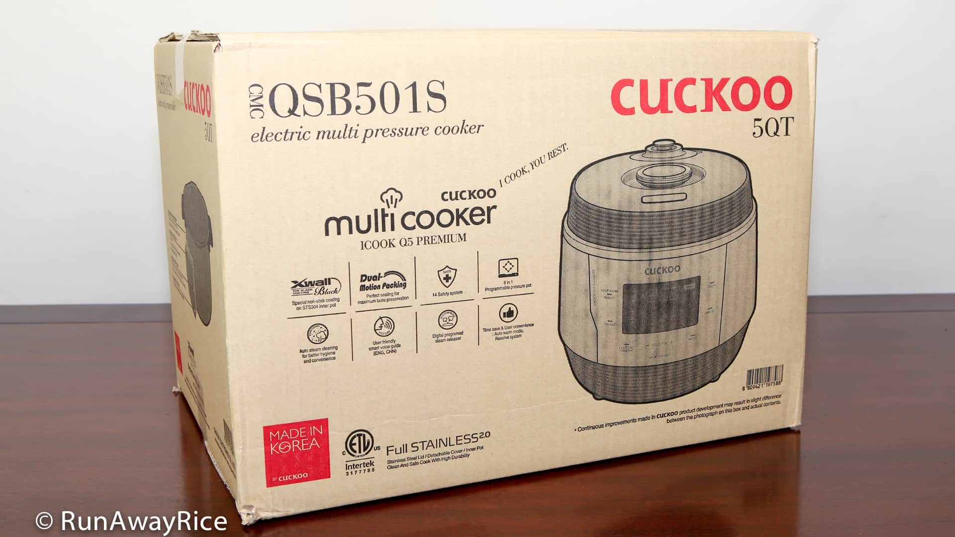 Cuckoo 8 in 1 Multi Pressure Cooker Q5 Superior 5 qt 