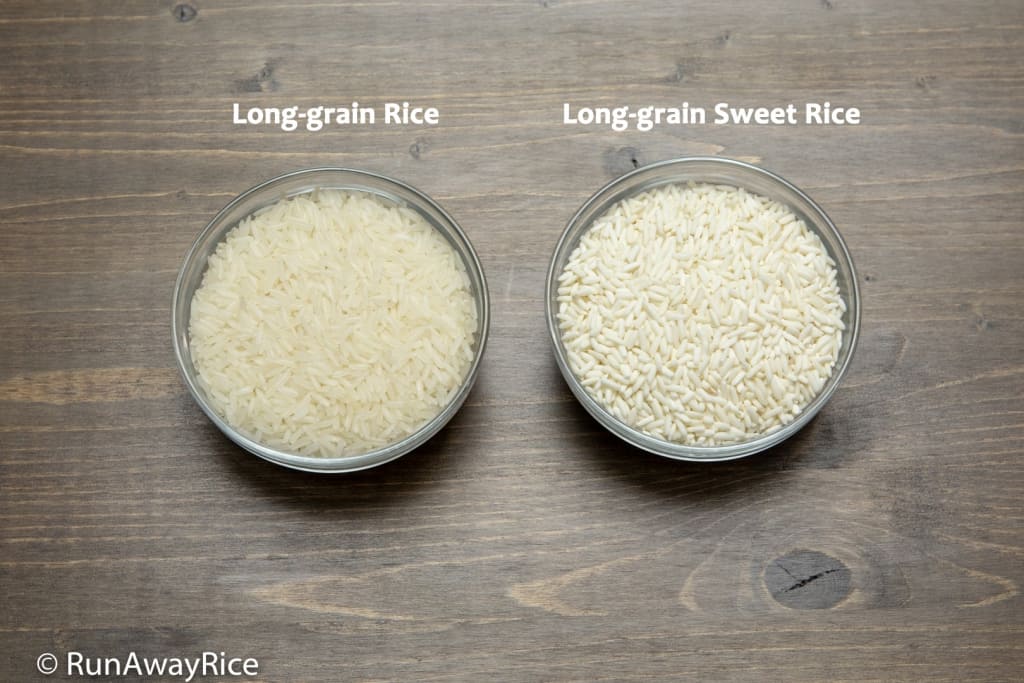 Rice Flour vs Glutinous Rice Flour - One is milled from Long-grain Rice and the other from Long-grain Sweet Rice | runawayrice.com