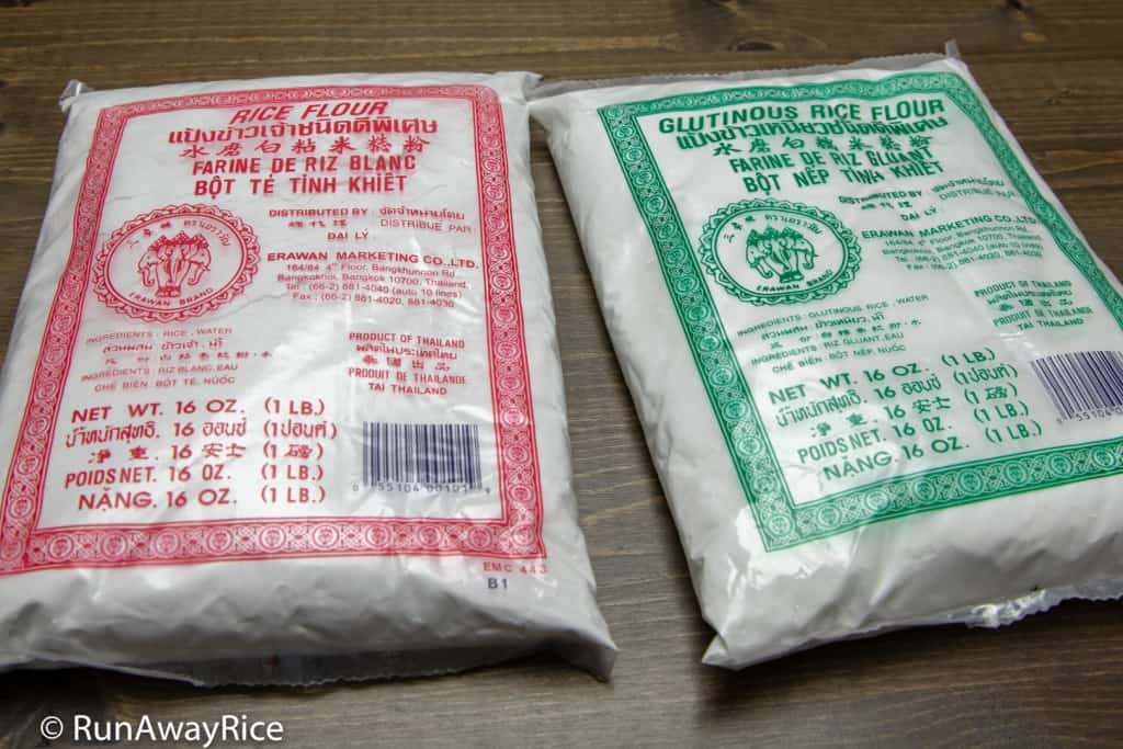 Rice Flour vs Glutinous Rice Flour - Erawan (Elephant) Brand | runawayrice.com