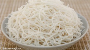 Rice Vermicelli (Bun) - How To Cook Perfect Rice Noodles | recipe from runawayrice.com