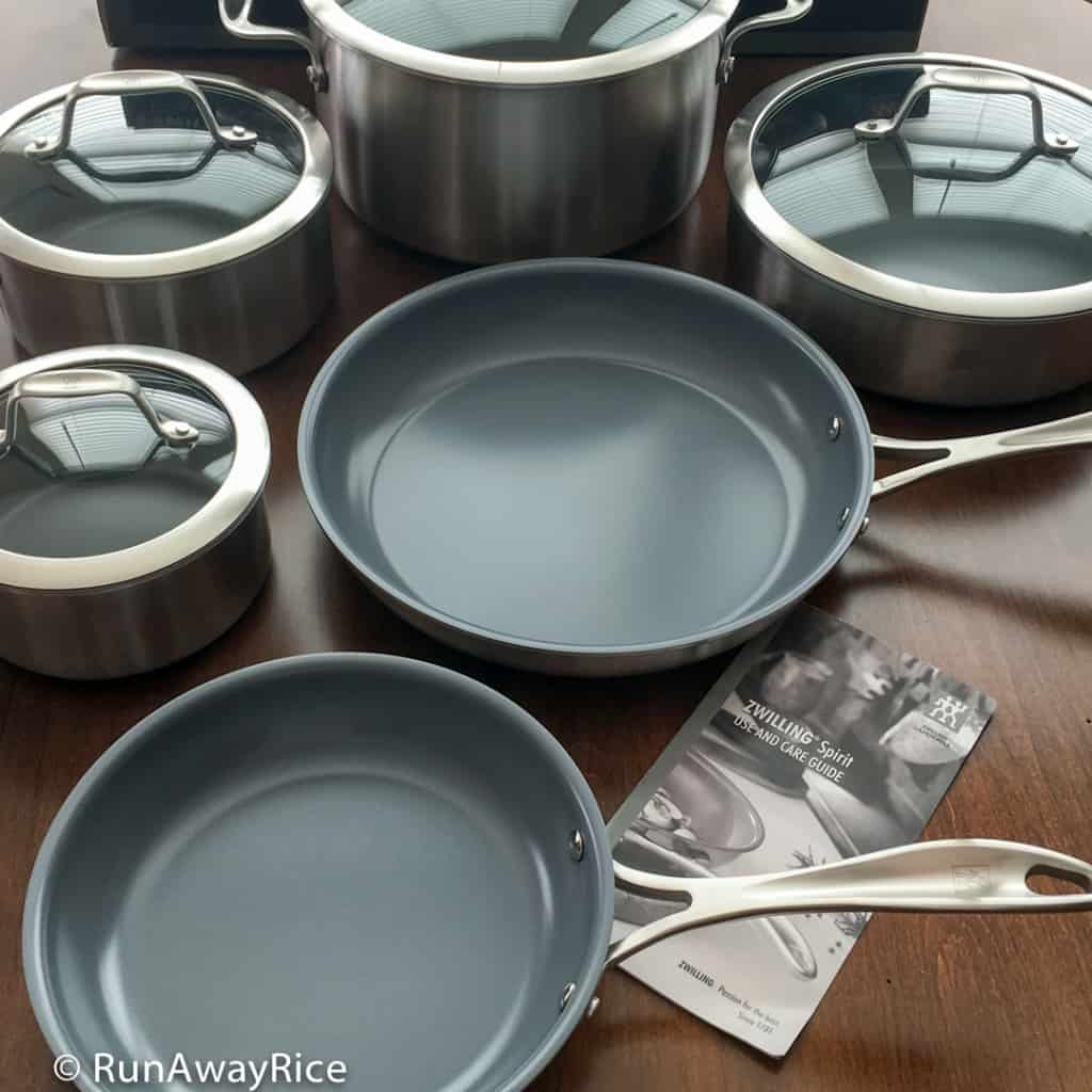 Zwilling Spirit Cookware Set - Ceramic Nonstick Coating 10-Piece Set | runawayrice.com