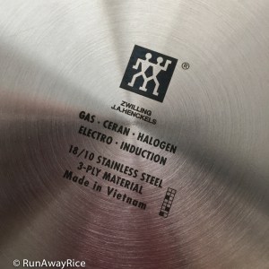Zwilling Spirit Cookware Set - Love It! Made in Vietnam | runawayrice.com