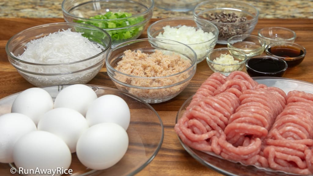Instant Pot Egg Meatloaf (Cha Trung) - Pressure Cooker Recipe | recipe from runawayrice.com