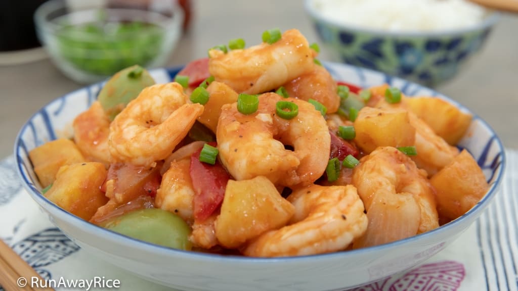 Sweet and Sour Shrimp (Tom Xao Chua Ngot) - 30 Minutes or Less Meal | recipe from runawayrice.com