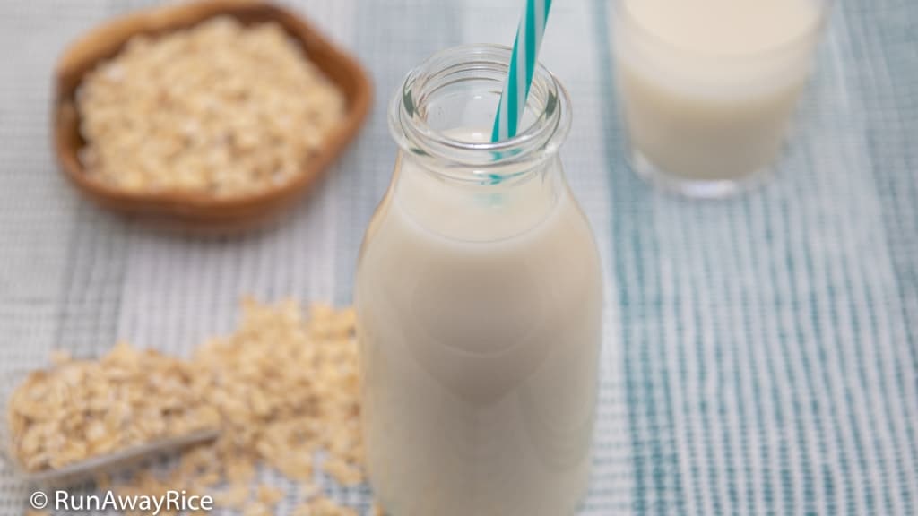 Oat Milk (Sua Yen Mach) - Dairy/Nut/Gluten-Free Milk Alternative | recipe from runawayrice.com