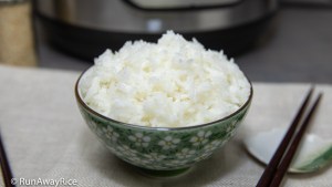 Perfect Instant Pot Jasmine White Rice - Just 5 Minutes Pressure Cook Time | recipe from runawayrice.com