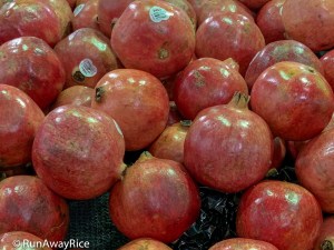 Fruits for Lunar New Year - Pomgranates | runawayrice.com