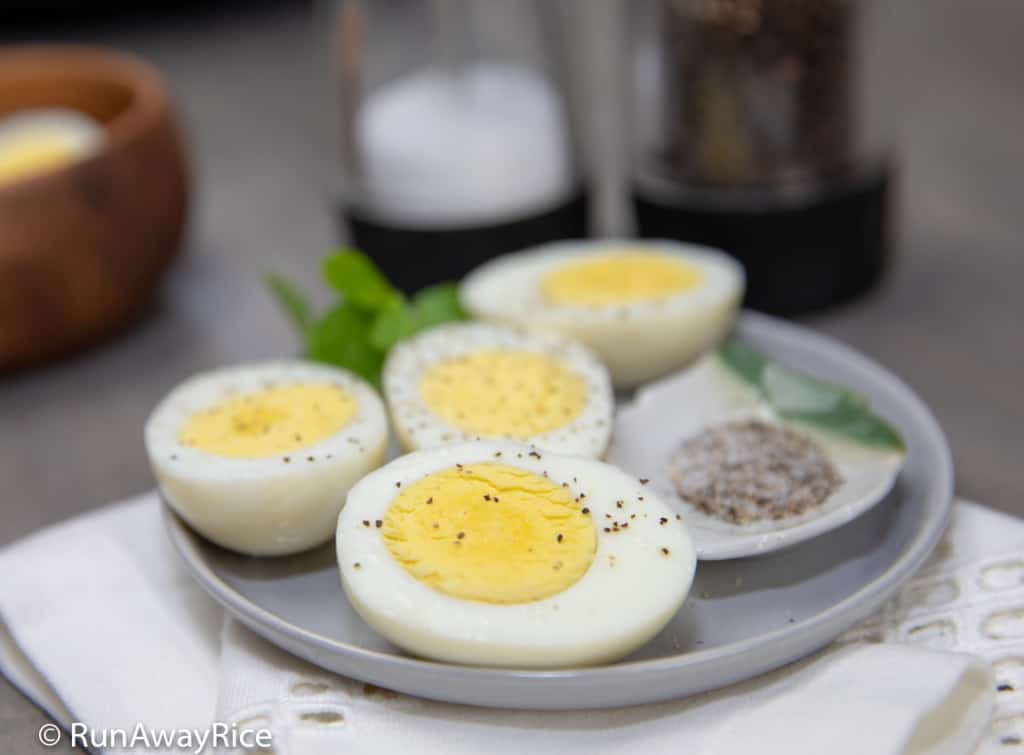 Instant Pot Hard Boiled Eggs - Best Eggs! 5-5-5 Method | recipe from runawayrice.com