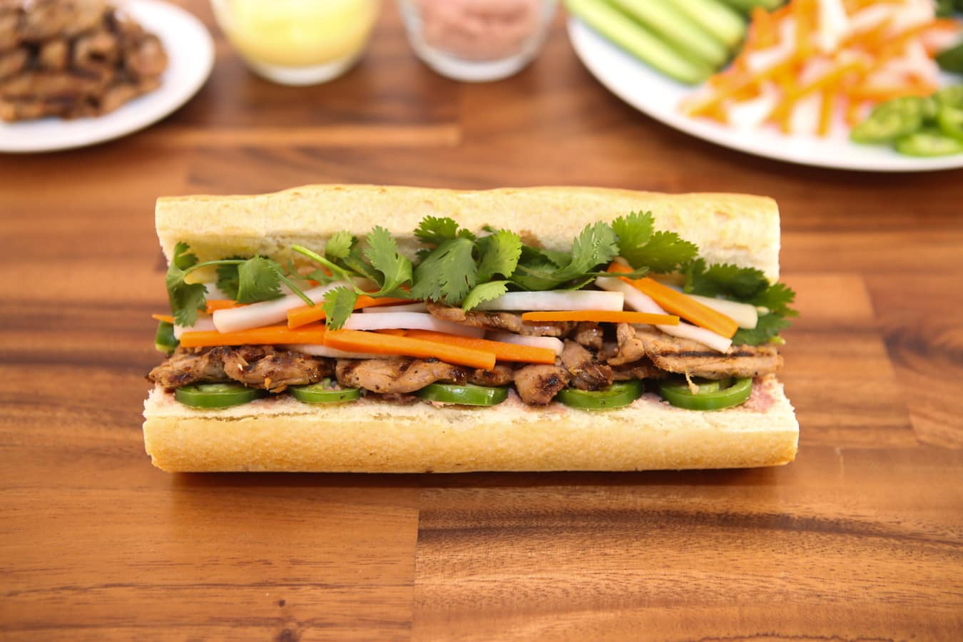 Grilled Pork Sandwich (Banh Mi Thit Nuong) recipe from runawayrice.com.
