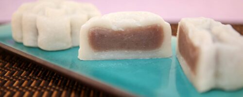 Snowskin Mooncake with Taro Root Filling