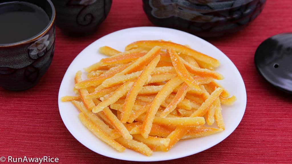 Candied Orange Peels (Mut Vo Cam) - Easy-to-Make Sweet Treat | recipe from runawayrice.com