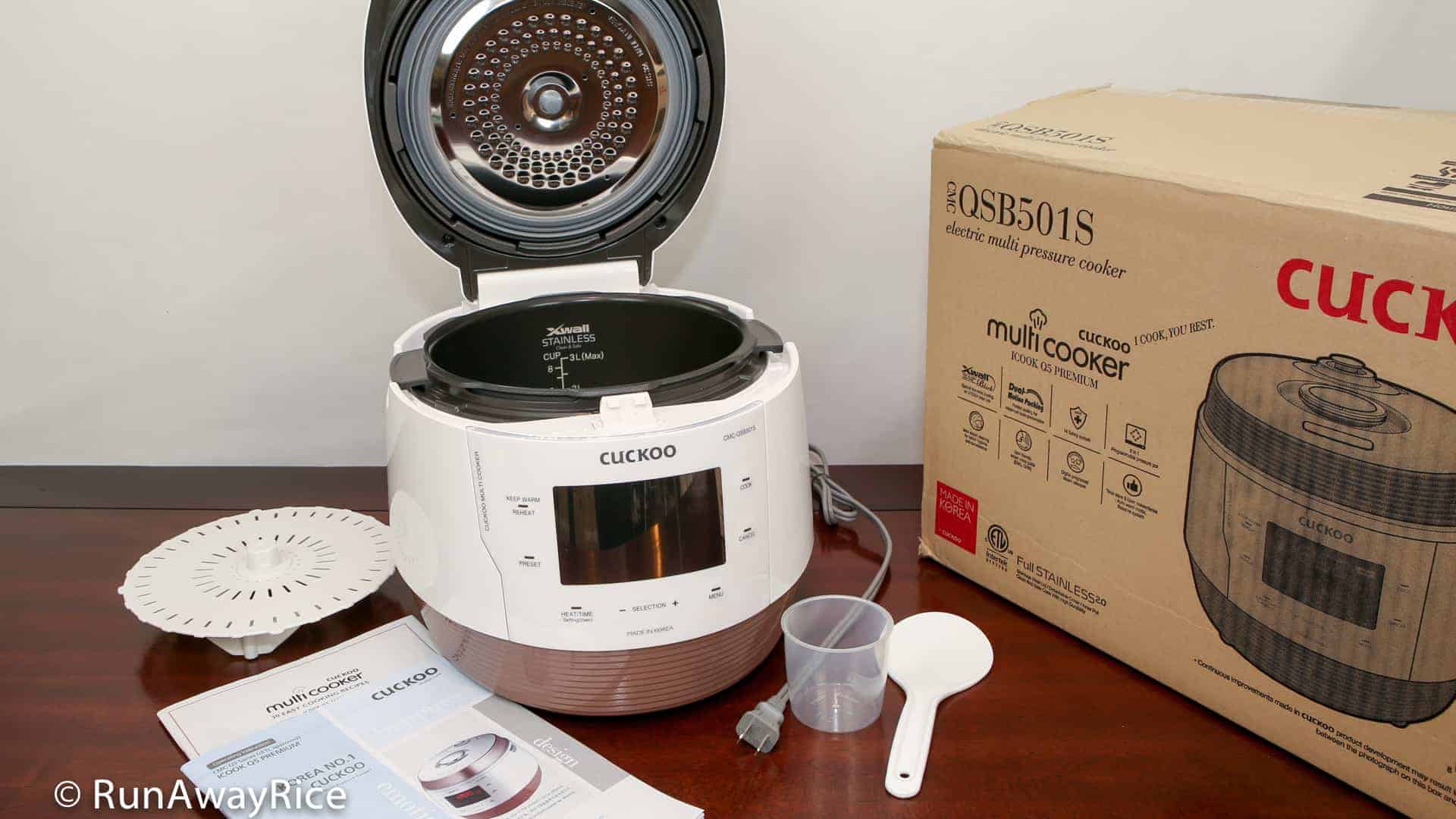 Cuckoo ICOOK Q5 - Cooker Unboxed | recipe from runawayrice.com