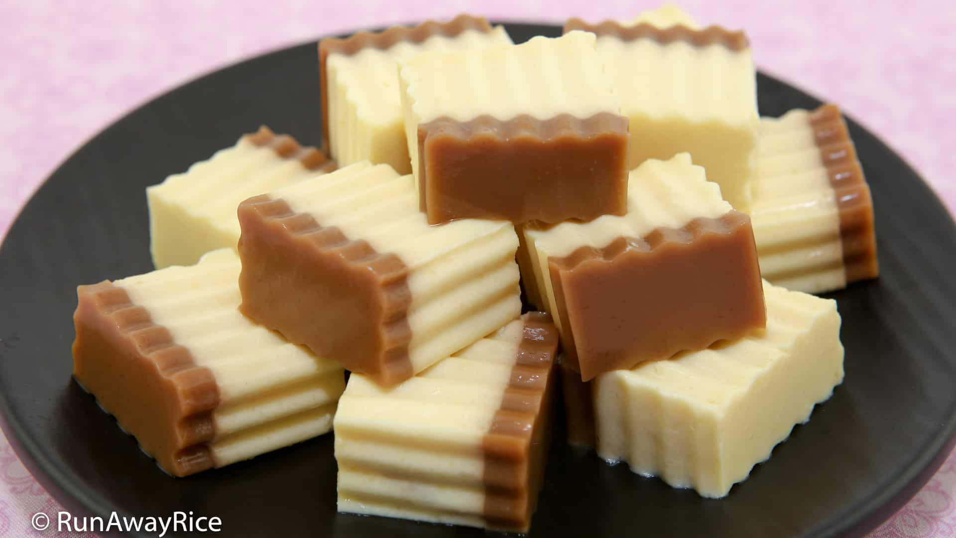 Coffee Flan Agar Jelly (Thach Flan Ca Phe) Easy Recipe with Video