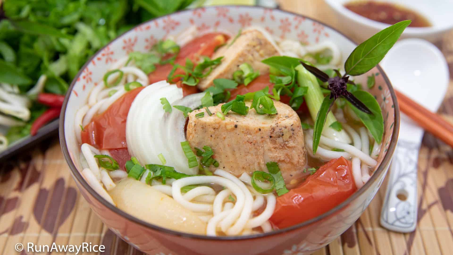 Fish Rice Noodle Soup (Bun Ca) - Better than PHO, Must-Try Noodle Soup! | recipe from runawayrice.com