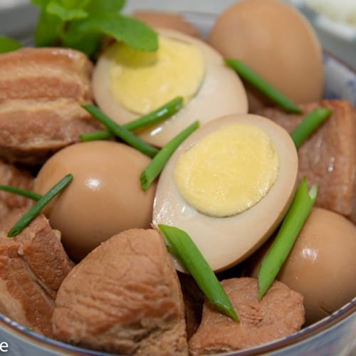 Instant Pot Caramelized Pork and Eggs (Thit Kho Trung) - Authentic Flavors, Half Cooking Time | recipe from runawayrice.com