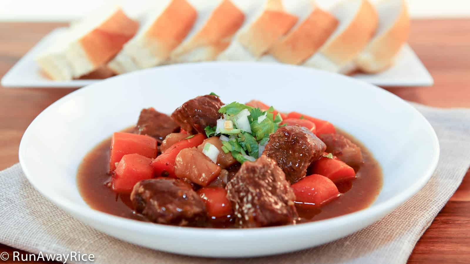 Full of aromatic spices and robust flavor, this Viet-style Beef Stew (Bo Kho) is belly-warming good! | recipe from RunAwayRice